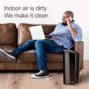 Lasko LP450 Premium HEPA Tower Air Purifier for Home with DreamMode and Timer True HEPA Filtration Removes 99.97% of Smoke, VOCs, Odors, Pet Dander, Virus Sized Particles, Pollen, Dust and Mold