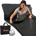 LifePro Infrared Sauna Blanket for Detox & Relaxation  Portable Far Infrared at Home Sauna for Detox, Muscle Tension Release, and Recovery  RejuvaWrap Series with Adjustable Heat Settings (Black)