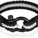 Mover Bracelets Paracord Bracelet for Men - Twisted Rope Bracelets for Men, Handmade Mens Bracelets Jewelry, Boyfriend Gifts Birthday, Pulseras Para Hombres, Men's Bracelet Gifts for Son Pack Of 2