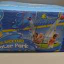 Backyard Waterpark with Splash Wheel, Dump Buckets for Kids Outdoor Water Play