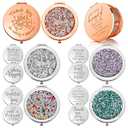 Kathfly 10 Pcs Bulk Inspirational Compact Mirror Small Thank You Mom Gifts Portable Round Pocket Makeup Mirror for Women Coworkers Teacher Nurse Employee Party Favors(Multicolored)