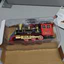Hot Bee Train Toys Train Steam Locomotive Engine Toy, Smoke, Lights & Sounds, for 3 4 5 6 7+ Year Old Kids