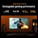 ASUS TUF Gaming Series 5 23.8 1080P Monitor (VG249QML5A) - Fast-IPS, 240Hz, 0.3ms, G-SYNC Compatible, FreeSync Premium, 99% sRGB, Height Adjustable, DisplayWidget, Gaming AI, 3 yr
