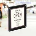 Azar Displays106694-BLK-2PK 8x10 BLACK Window Display w/Suction Cups, (Pack of 2)