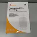 Carbou Transparent Film Dressing,6" x 8" Pack of 20 Waterproof Wound Bandage Adhesive Patches,Post Surgical Shower or IV Shield,Tattoo Aftercare Bandage