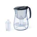 AQUAPHOR Water Filter Pitcher Opal 12 Cup with 1 X B15 Filter - 145 Gallons Long-Life (Black)