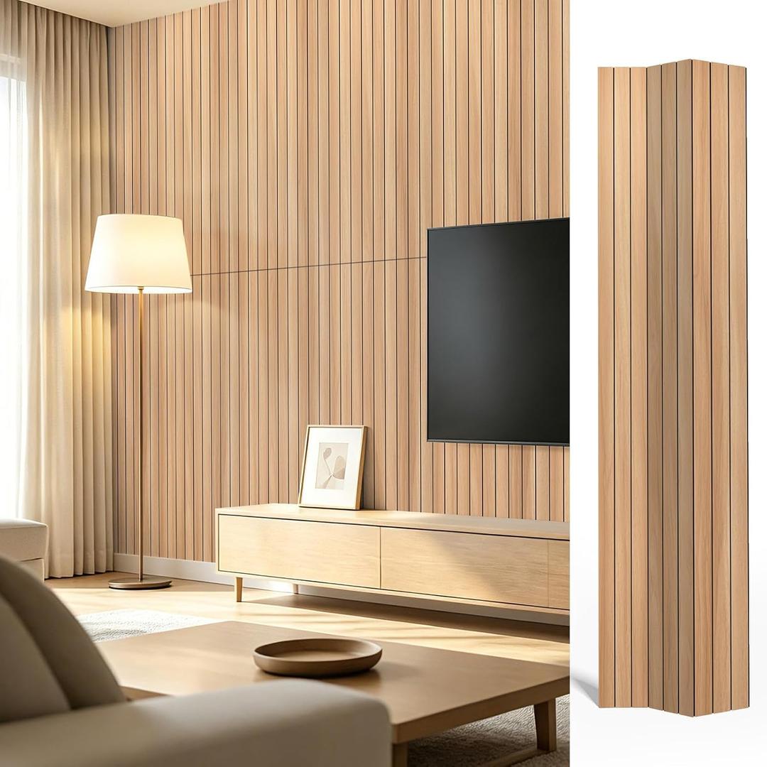 Art3dwallpanels 6-Pack Peel and Stick Wood Panels for Wall PVC, Oak