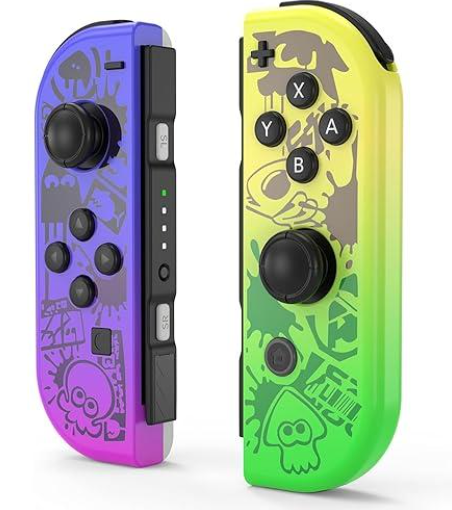 VOXAMINDALE SWITCH Controller for Nintendo Switch Controller, Switch Controller Replacement Accessories (Purple and Yellow)