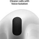 Apple AirPods 4 Wireless Earbuds, Bluetooth Headphones, Personalized Spatial Audio, Sweat and Water Resistant, USB-C Charging Case, H2 Chip, Up to 30 Hours of Battery Life, Effortless Setup for iPhone