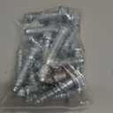 1/2" x 2-1/2" Concrete Screws, Zinc Plated Large Diameter Concrete Screw for Anchoring to Masonry, Concrete, Brick or Block, 15 PCS (Including One Socket Wrench)