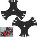 2 Pack 79cc Tri-Tip Blade Compatible with Earthquake 41273 79cc 4-Cycle Walk-Behind Edger, Help Accomplish Lawn, Sidewalk and Driveway Edging Tasks