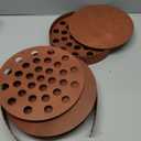 2 Sets of Wooden Communion Tray with Lid for Churches Set Wood Stackable Round Communion Trays Set Churches with Cover for Baptism Church Family Wedding, 2 Sizes