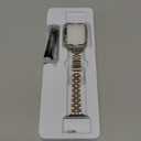 Slim Watch Band Compatible with Apple Watch 41mm 45mm 42mm 44mm 40mm 38mm Metal Stainless Steel Watchband Suitable for iWatch 10/9/8/7/6/5/4/3/2/1/SE Series Women Luxury Strap (Silver and Gold)