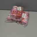 3 x Red Heart Wired Edge Ribbon, Pink Dot Wide Pink Dot Craft Ribbon for Wrapping and DIY Projects, 20 Yards, 2.5 inches