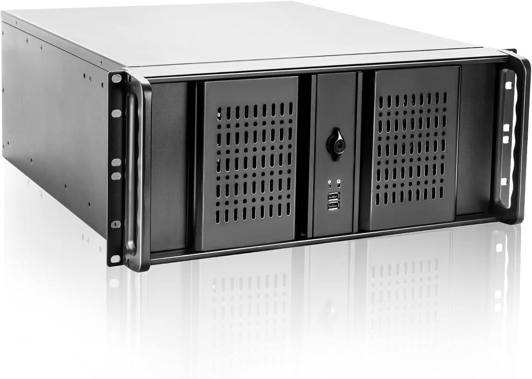 4U Rackmount Server Chassis with 6 x 5.25 Front Bays + 1 x 3.5 + 4 x 2.5 Bays