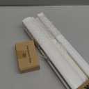 DEZ FURNISHINGS Cordless 1" Signature Mini Blind with Flexible Slats, 30" W x 48" H, Pearl White