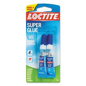 Loctite 1255800 Super Glue Gel.07 oz. Tube, 2/Pack