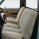 West Coast Auto Car Seat Covers, Baja Saddle Blanket Car Accessories, Universal Fits Ford, Chevrolet, Dodge, Bench Seats, and Full Size Pickup Trucks (Beige)