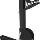 Multi Functional Foldable Trailer Hitch Spare Tire Carrier Adjustable Hitch Fit for 2 Inch Receive Mount Compatible with 4 & 5 & 6 Lugs Trailer Wheels