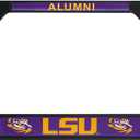 Black Metal License Plate Frame - Second Generation - Alumni Version (LSU)