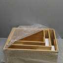 DEAYOU 3 Pack Bamboo Storage Bin, Bamboo Storage Box Crate, Natural Nesting Organizer, Stackable Cubby Basket Container Holder with Handle for Display, Book, Toy, Snack, Decor, Modular Open, 3 Sizes