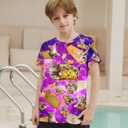 Kids Funny Graphic Polyester Colorful T Shirt for Boys Girls Size 4-14 (9-12 Years)