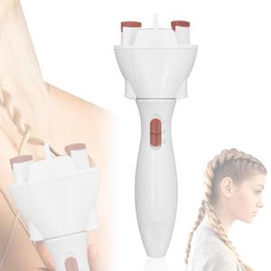 Jeanoko Hair Braider, Electronic Hair Braiding Tool Machine Light Portable ABS Plastic Automatic Hair Braider Set for DIY Hair Styling Tool Braid Hair for Girl's Headdress