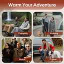 ZonLi Heated Blanket, Electric Portable Cordless Heated Wearable Blankets Battery Operated Heated Throw Blanket, Rechargeable Power Bank for Home, Office, Living Room, Camping, Travel