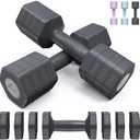 Adjustable Dumbbells Hand Weights Set: Sportneer 4 In 1 Weight Each 2lb 3lb 4lb 5lb Free Weights Dumbbells Set for Women Fast Adjust Dumbbell Set for Men Home Gym Workout Strength Training Exercise