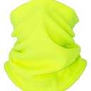 Supeniu Winter Neck Warmer, Neon Yellow Polar Fleece Neck Gaiter Warm Face Cover, Cold Weather Ski Face Mask Windproof Scarf for Men & Women (Neon Yellow)