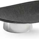 12" Modern Decorative Fruit Bowl for Kitchen Counter - Unique Egg-Shaped Pedestal Centerpiece Bowl for Dining Table, Abstract Resin Catchall Key Bowl for Entryway Table, Chic Coffee Table Decor Gift
