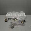 YKLITG 33.75" Vanity Light for Bathroom,4-Light Black and Gold Bathroom Vanity Light Over Mirror with Clear Glass Shade,Modern Brushed Wall Sconce for Dressing Room,Hallway,Kitchen(Trapezoid)