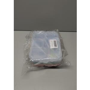 Bento Box Adult Lunch Box 4 Pack Lunch Containers 3-Compartment Reusable Food Storage Snack Containers Dishwasher Safe Stackable for Work & Travel