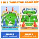 Mini Soccer Board Game for Kids, Birthday Christmas Soccer Gifts for 3 4 5 6 7 8-12 Year Old Boys, Football Table Toys, Pinball Interactive Sports Game for Indoor, Home Party, Family, Playroom, Travel
