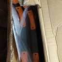 RIKADE A-Frame Telescoping Ladder with 1-Button Retraction, Aluminum Adjustable Extension Ladder, Portable Lightweight Folding Design for Home/RV Use, 330lb Capacity(1.7+2M)