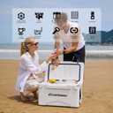 EchoSmile 30 Quart Rotomolded Cooler, Built to Stand up to The Rigors of The Journey