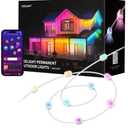 YEELIGHT Smart Outdoor Permanent String Light, 100 Ft, 20+ Lighting Effect, RGB LED, Music Sync, APP Control for DIY, IP67 Waterproof, Lighting Decoration for Eaves/Halloween/Christmas/Party/Holiday