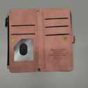 Defencase Compatible with Samsung Galaxy S23 Case Wallet with RFID Blocking Card Holder for Women Men, PU Leather Magnetic Snap Flip Zipper Strap Wallet Phone Case Fit for Galaxy S23 5G 6.1", Pink (Airy Rose Pink)