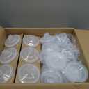 YUZES Disposable Paint Gun Cups 20 Ounce(600ML), 40 Disposable Paint Cups Liners and Lid, 2 Hard Cup with Retainer Ring, 20 Plugs, PTFE Tape, Stirrer, 2 Spray Gun Adapter, for Mix, Spray, Store Paint (20 oz 40-Pack Kit)