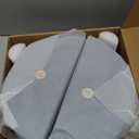 Half-Circle Felt Board Tiles, 12 Packs - Self Adhesive Wall Art & Acoustic Panels | Abstract Wall Decor for Home Office | Modern Pinboard - Gray Blue