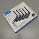 Lemorele Wireless HDMI Transmitter and Receiver, Aluminum Alloy Deep Gray, 5Ghz up to 656ft, 1080P 60Hz, Plug and Play with TuTuPlay App Monitor, for Security, Streaming, Home Theater, PC/TV. 1TX+4RX