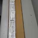 LazBlinds No Tools No Drill Cordless 1" Vinyl Mini Blinds, 100% Privacy S-Curve Blinds for Indoor Windows, Room Darkening Horizontal Window Blinds and Shades for Home, 46" W x 64" H, White