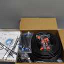 MIXC Greenhouse Micro Drip Irrigation Kit Automatic Irrigation System Patio Misting Plant Watering System with 1/4 inch 1/2 inch Irrigation Tubing Hose Adjustable Nozzle Emitters Barbed Fittings ((Upgraded) 26FT Main Tube+75FT 1/4'' Tube)