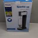 Philips Soda Streaming Machine, Stainless Sparkling Water Maker Easy Install with Quick Twist 1L PET Carbonating Bottle, Soda Maker Compatible with 60L CO2 Carbonator (NOT Included), ADD4902BKOQ/37