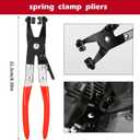 TOOLEAGUE 9Pcs Fuel Line Disconnect Pliers Set,9" Fuel Filter Caliper, Removal/CV Joint Boot Clamp/Flat Hose Clamp/30 Degree Disconnect Pliers Set for Auto Maintenance with Storage Case