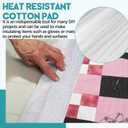 Treela 1 Roll 12 Inch x 2 Yard Heat Resistant Batting for Potholders Insulated Fabric Thermal Lining Batting for PotHolders Heat Reflective Fabric