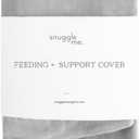 Snuggle Me Organic | Feeding Support Cover v2 | Nursing, Bottle Feeding and Bonding Support | Organic Cotton | Stone - Covers fit The New v2 Feeding Pillow