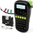 Vixic Label Maker Machine, H1100 Label Makers with Backlit Screen, Portable Label Maker Waterproof-Labels Handheld Labeler with Keyboard, Industrial Labeling Machine for Cable Wire Network