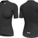 Wulibike Cycling Jersey Women Short Sleeve,Breathable Bike Shirt with 3 Rear Pockets for Summer Road Cycling & Casual Rides M