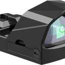VOTATU PMD504-G Micro Green Dot Sight Compatible with RMR Cut-Multiple Reticle 2 MOA Dot and 62 MOA Circle Shake Awake Reflex Sight with Picatinny Mount Adapter